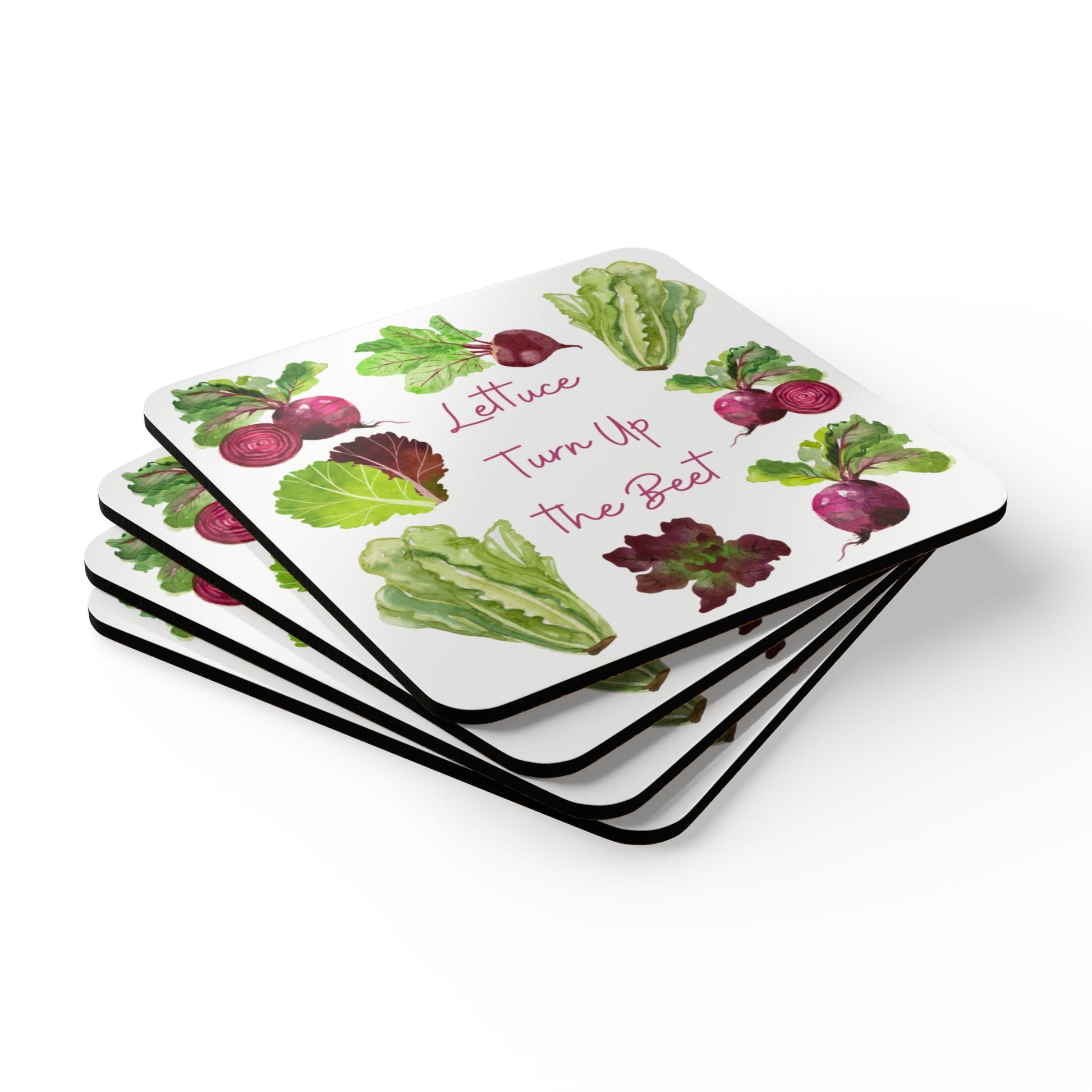 Funny Vegetable Coaster Set - Garden Kitchen Home Decor - Housewarming Gift - Vegetable Joke - Veggie Lover - Cocktail Coffee Tea Coasters