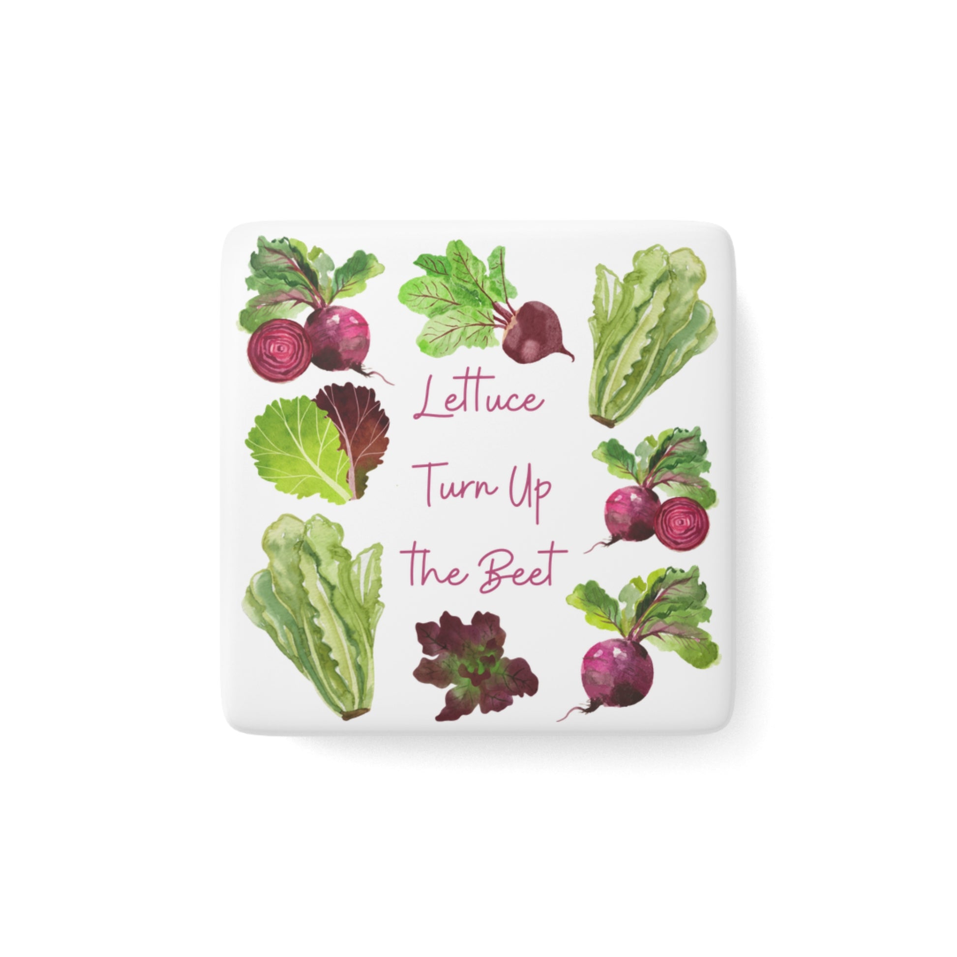 Vegetable Magnet - Kitchen Home Decor - Garden Gift - Veggie Lover - Garden Joke - Fridge Magnet - Porcelain Kitchen Decor - Housewarming