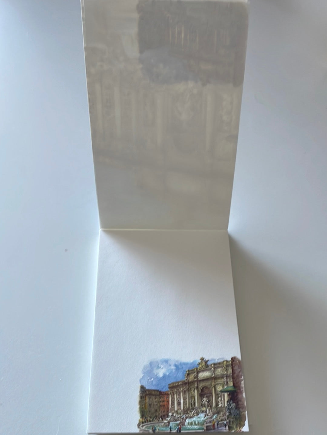 Elegant Italian Notepad - Trevi Fountain (X-Small)