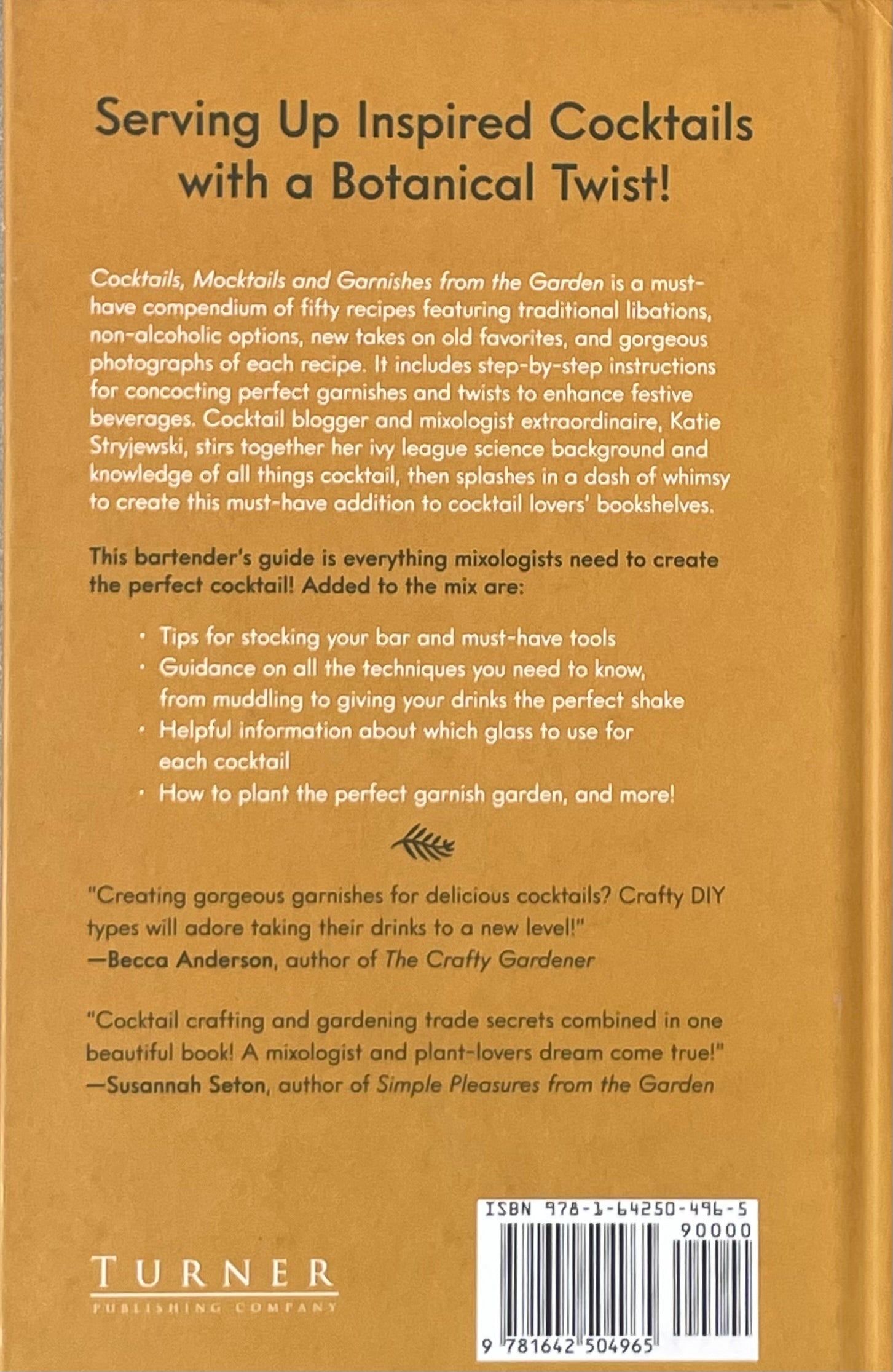 Cocktail Book - Cocktails, Mocktails, and Garnishes from the Garden: Recipes for Beautiful Beverages with a Botanical Twist (Unique Craft Cocktails)