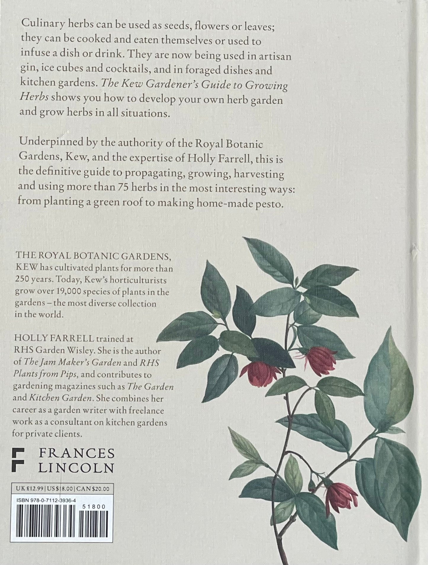 The Kew Gardener's Guide to Growing Herbs: The art and science to grow your own herbs (Volume 2) Hardcover