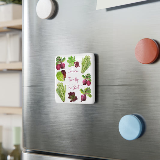 Vegetable Magnet - Kitchen Home Decor - Garden Gift - Veggie Lover - Garden Joke - Fridge Magnet - Porcelain Kitchen Decor - Housewarming