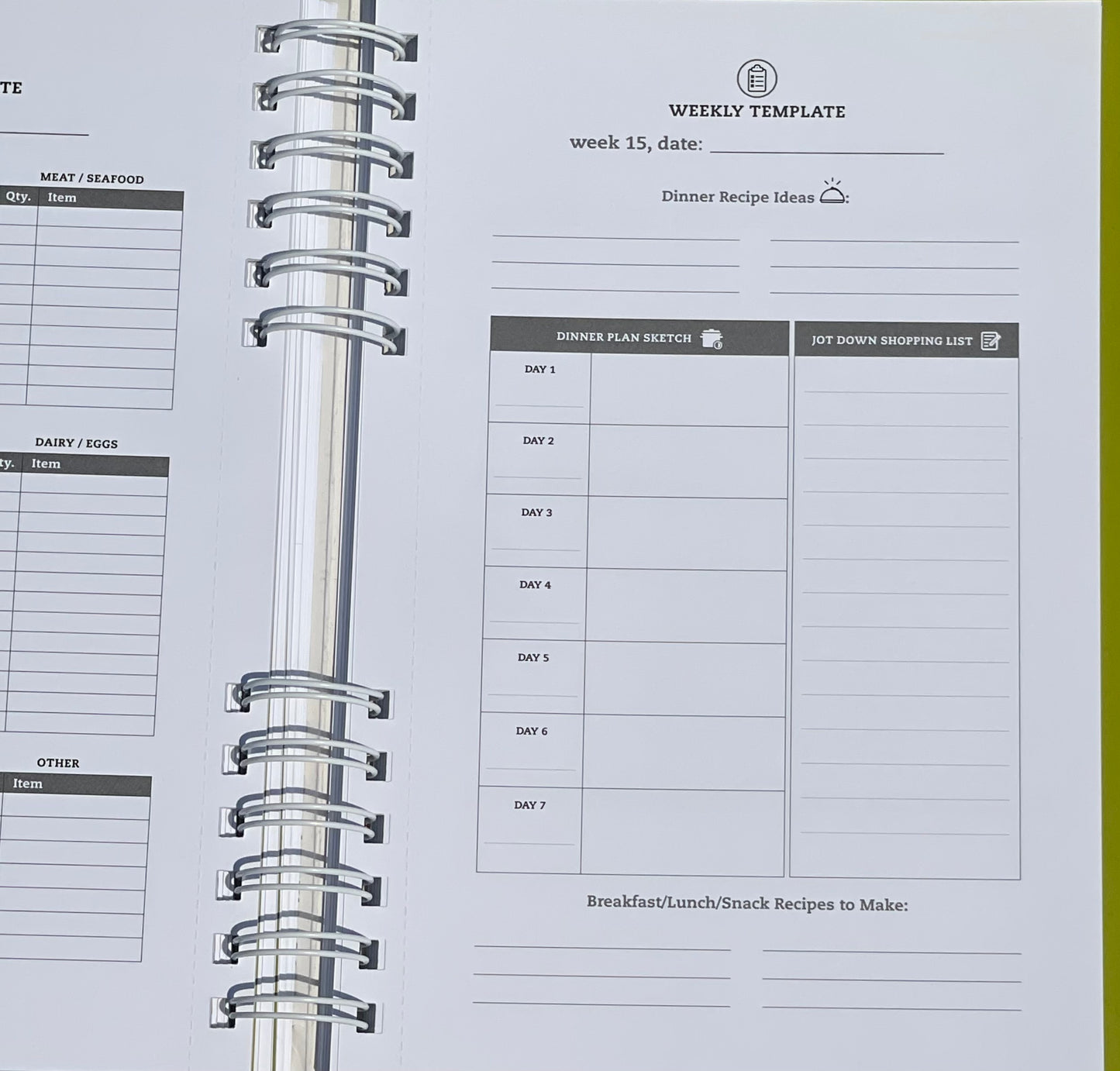 100 days of Real Food Meal Planner Lisa Leake