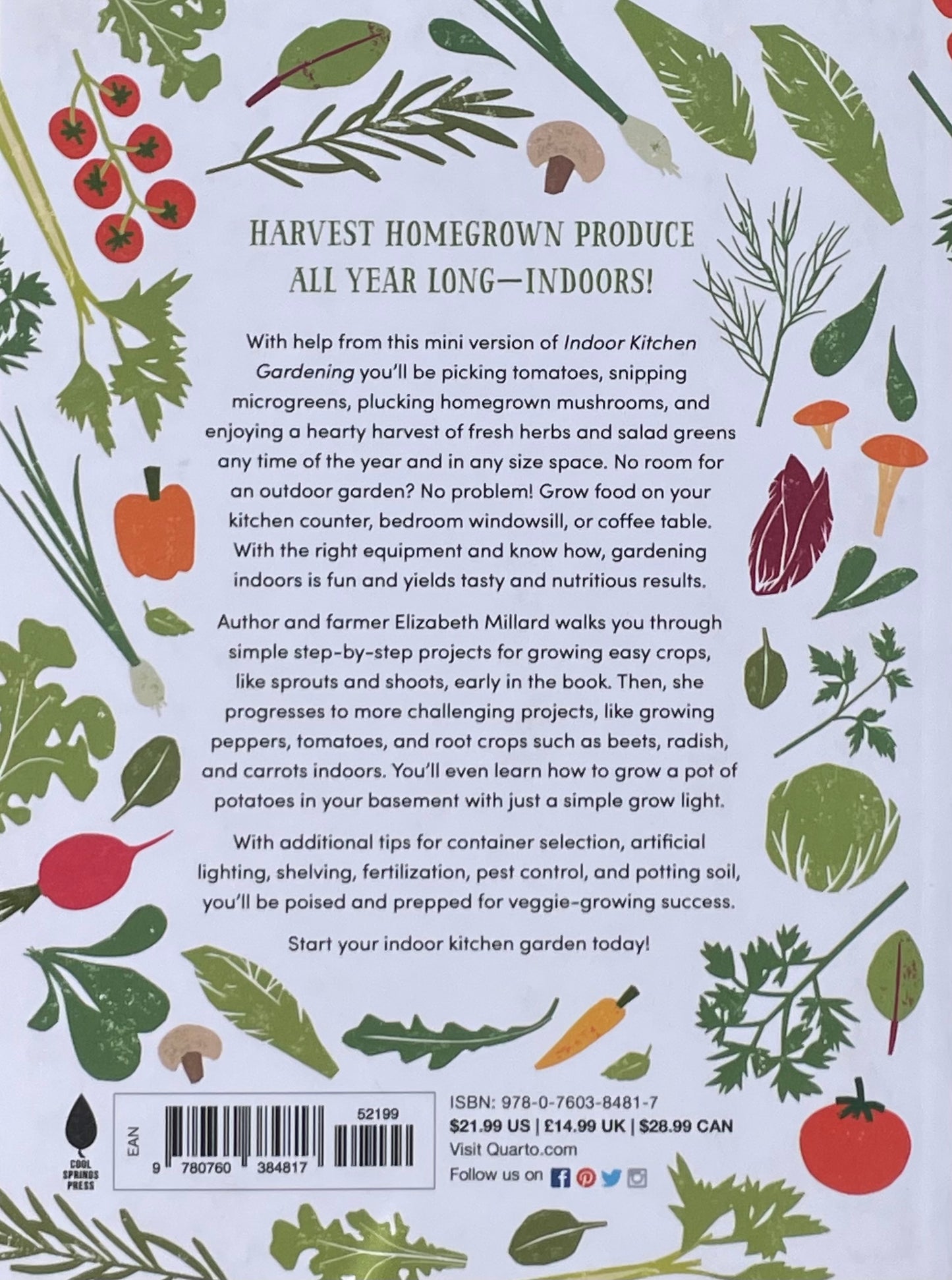 Herb Vegetable House Plant Indoor Kitchen Gardening Handbook - Projects and Inspiration to Grow Food Year Round