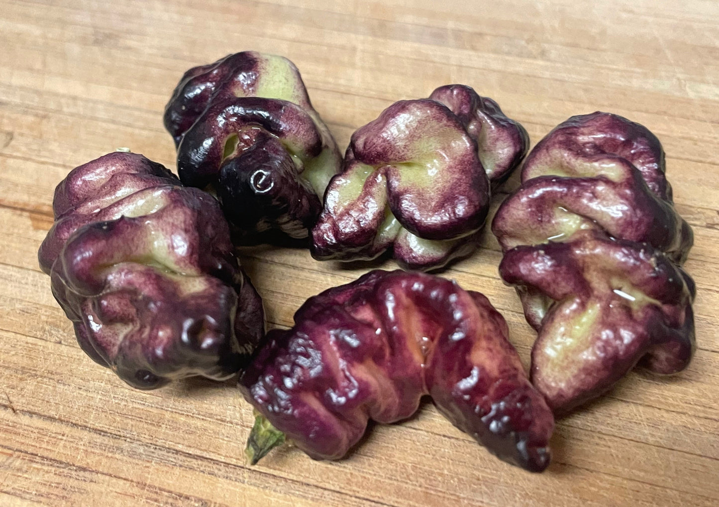 Thor's Thunderbolt Super Hot Pepper Seeds; Purple Peach Hot Peppers; Rare Pepper Breeds