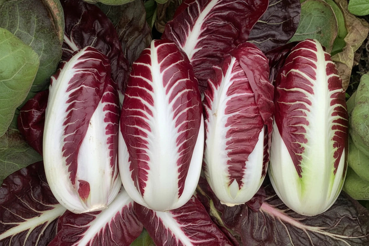 Italian Radicchio Organic Non GMO Purple Salad Seeds from Italy Winter Spring Purple Lettuce Crop Garden Gift Idea for Gardener Salad Lover