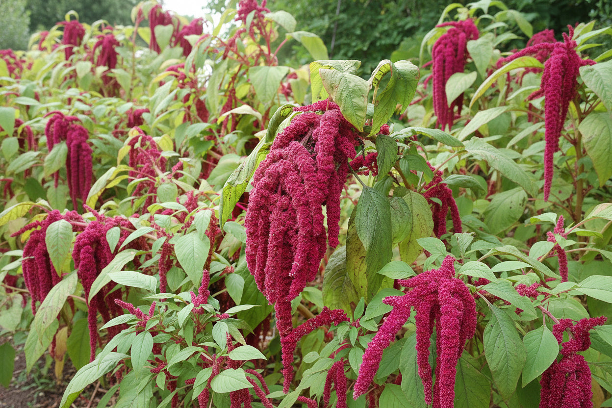 Amaranthus Flower Seeds Organic Heirloom Love Lies Bleeding Purple Flower Garden Gift Idea Flower Seeds Annual Flower Seeds Non-GMO Spring