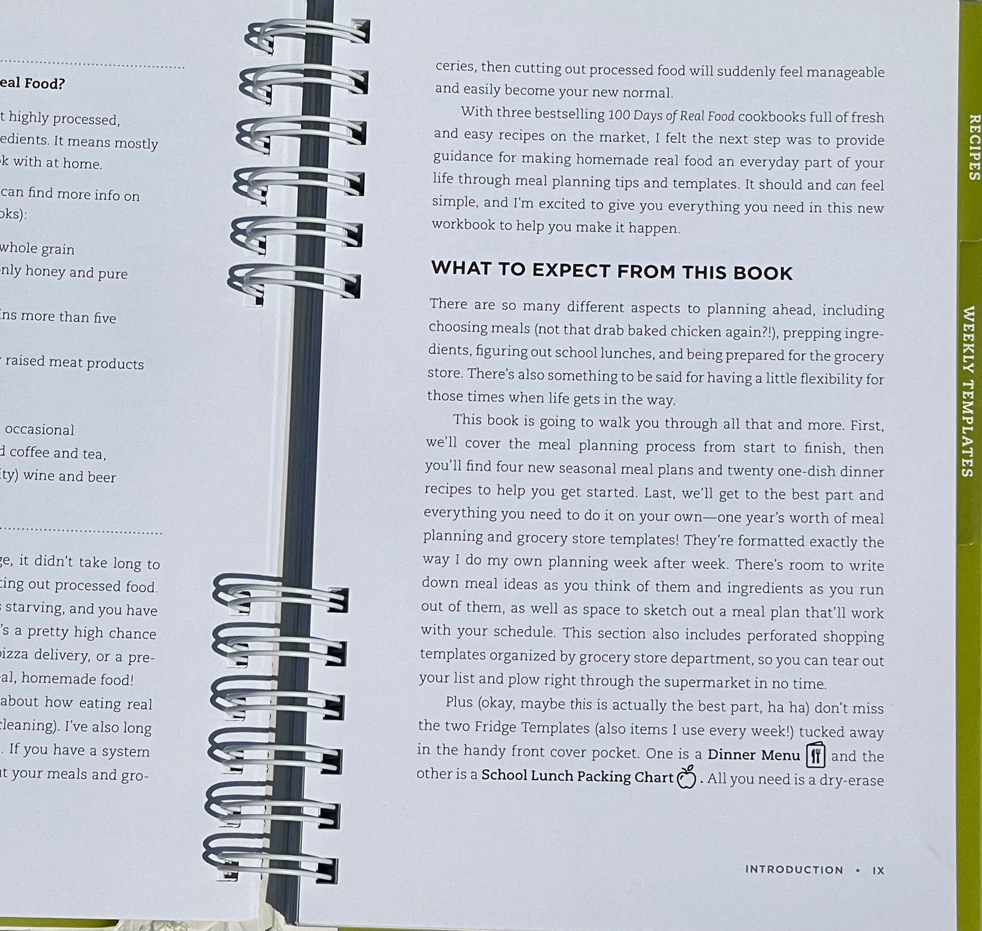 100 days of Real Food Meal Planner Lisa Leake
