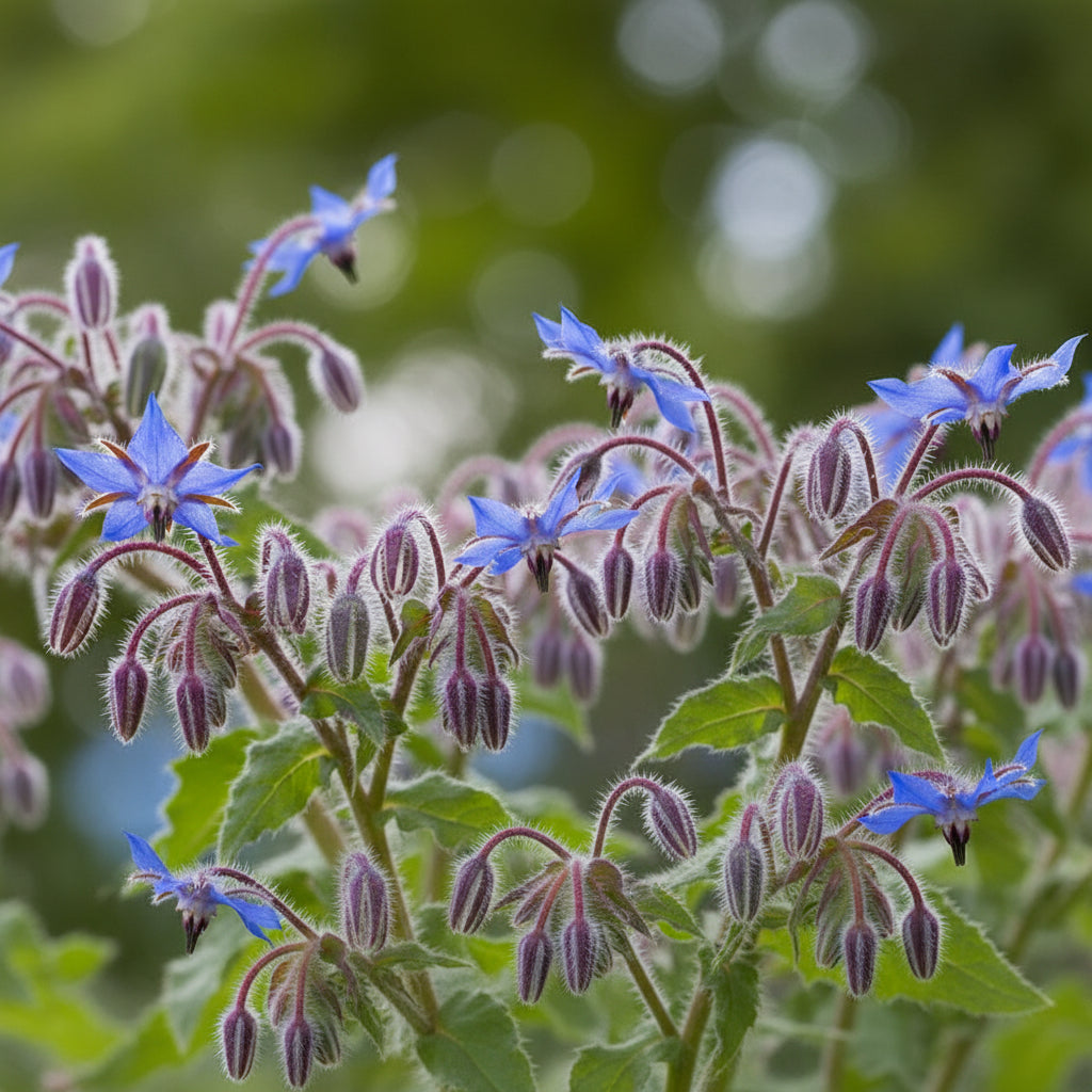 Borage Blue Star Flower Seeds Heirloom Non GMO Made in the USA Easy to Grow