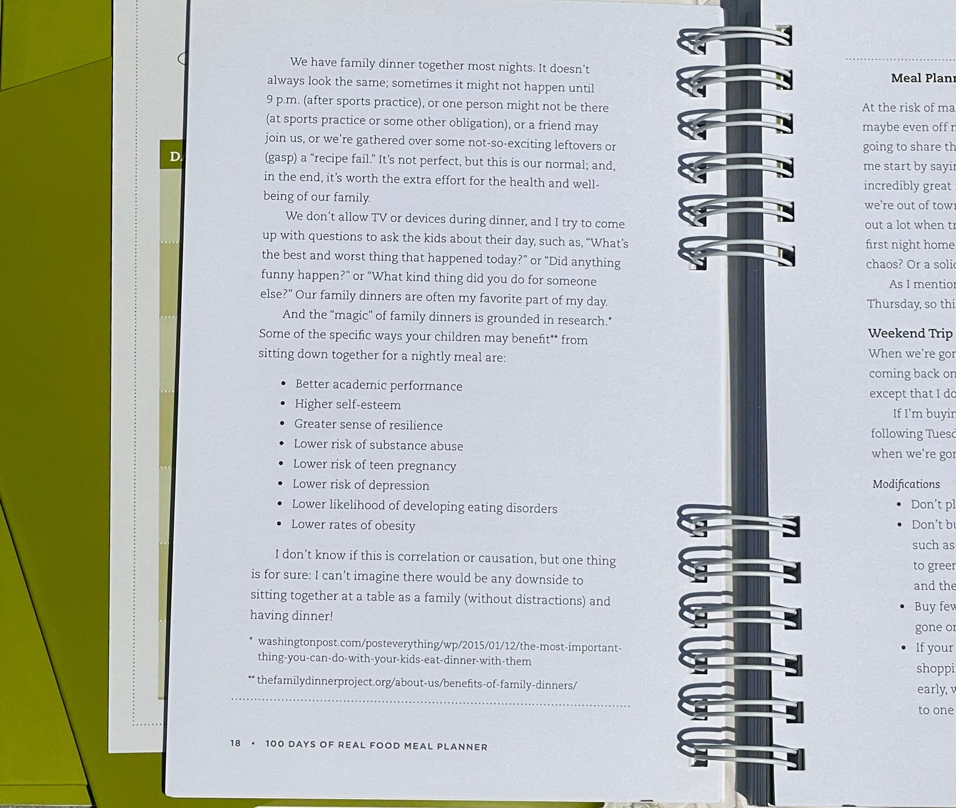 100 days of Real Food Meal Planner Lisa Leake