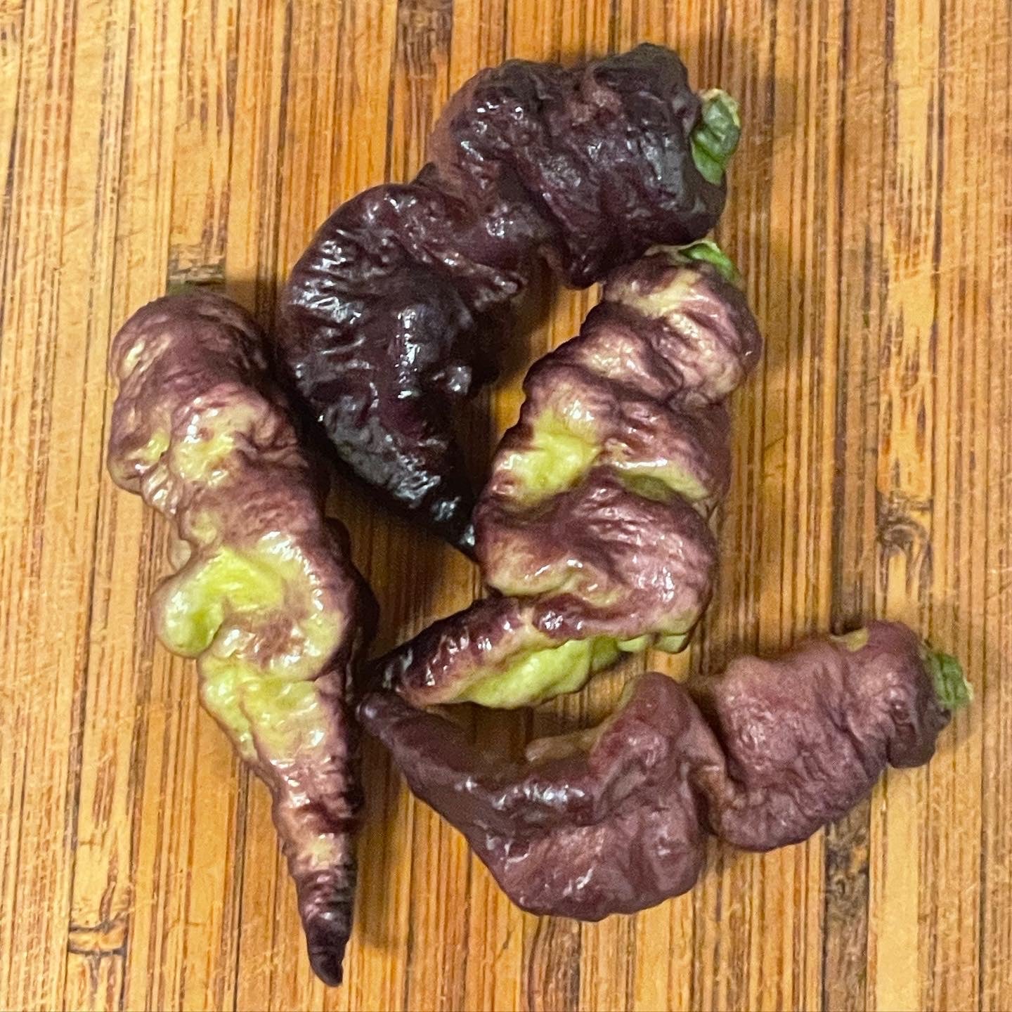 Thor's Thunderbolt Super Hot Pepper Seeds; Purple Peach Hot Peppers; Rare Pepper Breeds