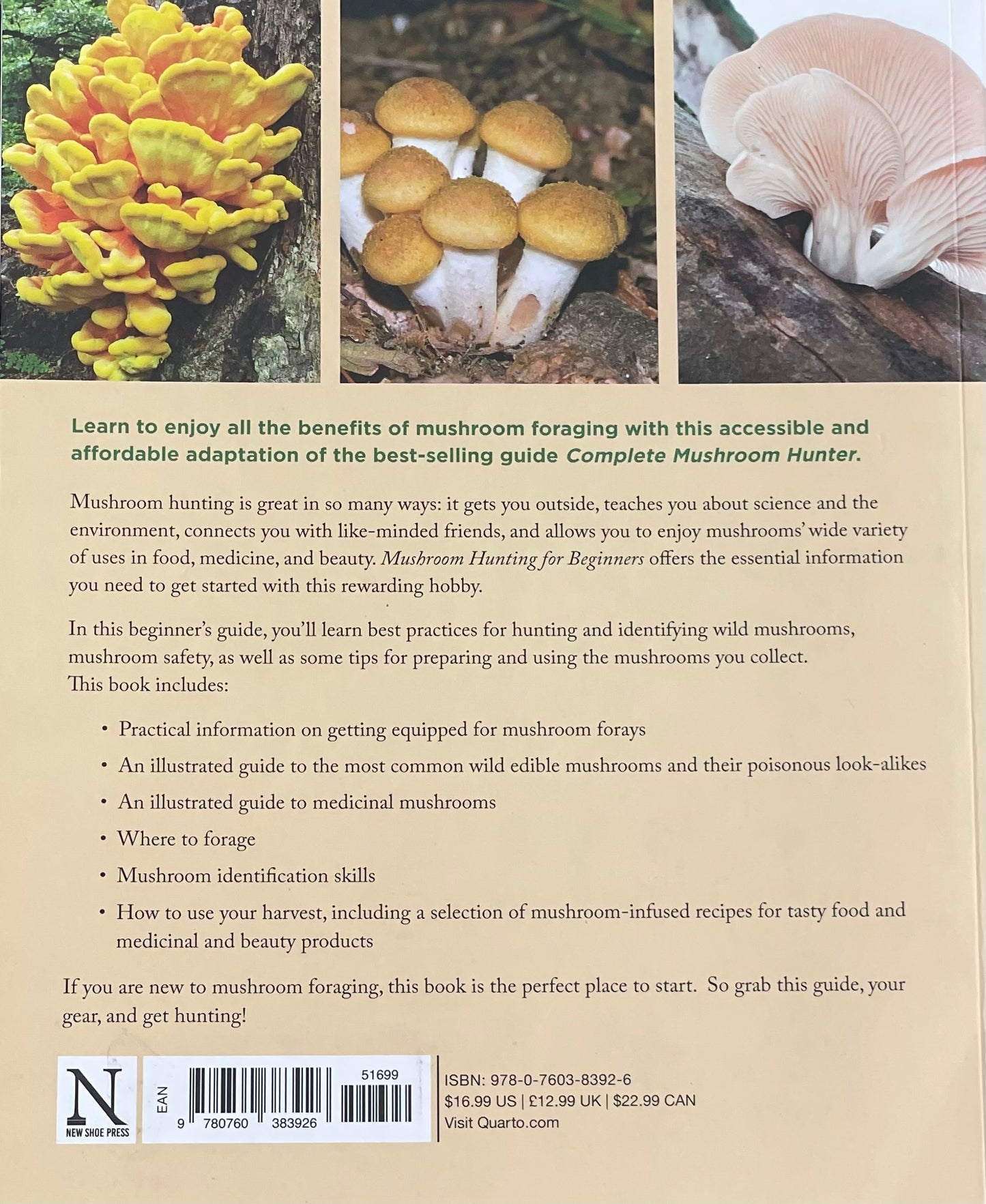 Mushroom Hunting for Beginners: A Starter's Guide to Identifying and Foraging Fungi Gary Lincoff Adaptogen Mushroom Book
