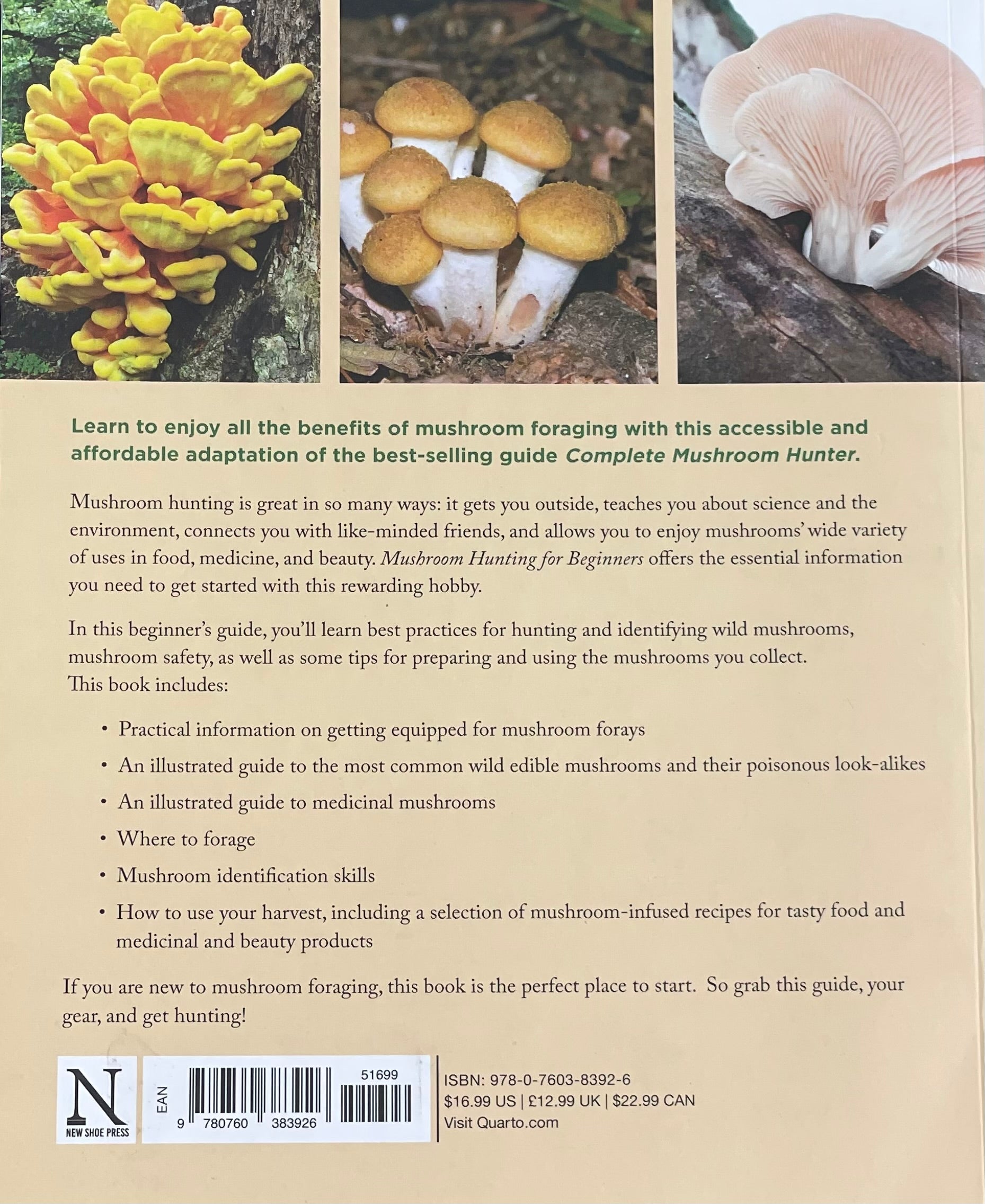 Mushroom Hunting for Beginners: A Starter's Guide to Identifying and Foraging Fungi Gary Lincoff Adaptogen Mushroom Book
