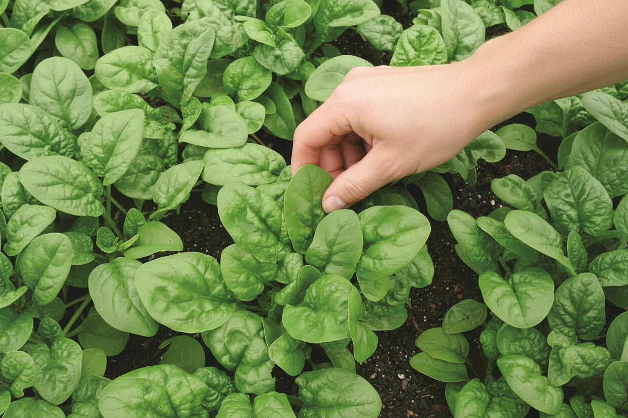 Bloomsdale Spinach Seeds Lettuce Organic Heirloom Seeds Non GMO Seeds Salad Greens Winter Spring Garden for Salad Lover Gardener Gift Idea