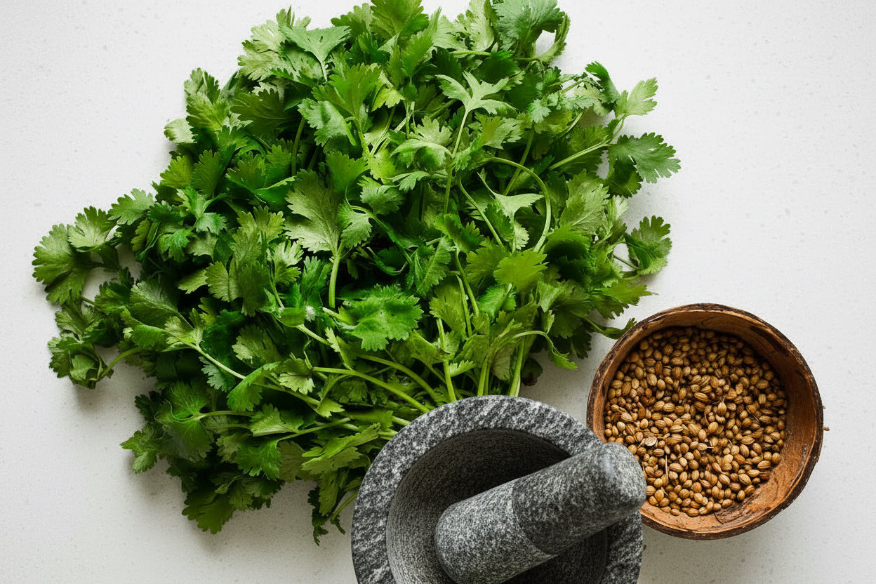 Coriander Cilantro Seeds Organic Non-GMO Heirloom Seeds Non GMO Easy to Grow Herbs Salad Greens Winter Spring Garden Gift Idea for Gardener