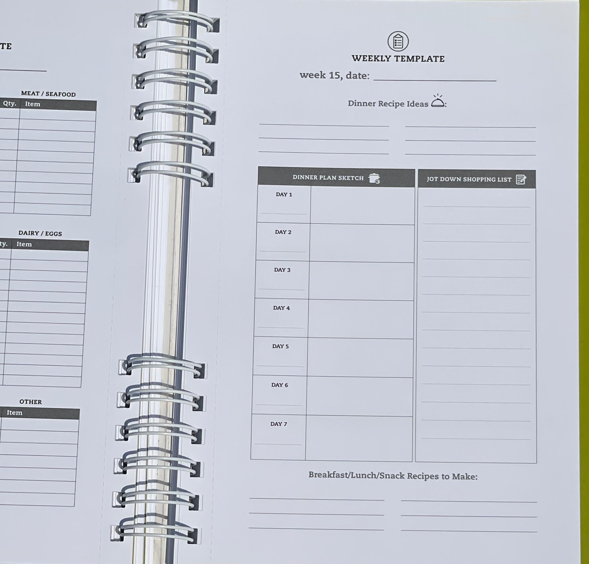 100 days of Real Food Meal Planner Lisa Leake