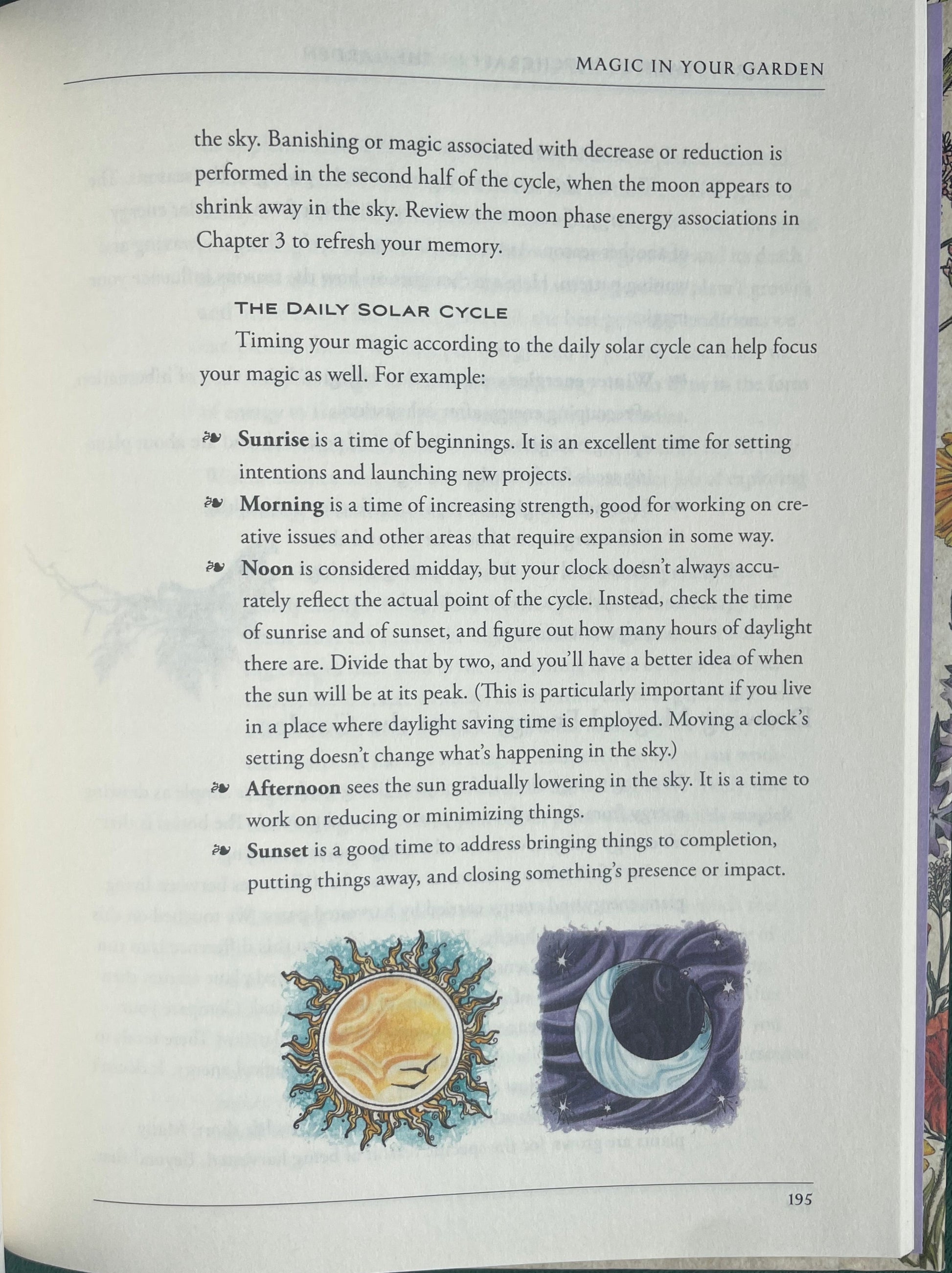 The Daily Solar Cycle - Magic in your Garden from Green Witch's Garden - Your Complete guide to creating & cultivating a magical garden space Book