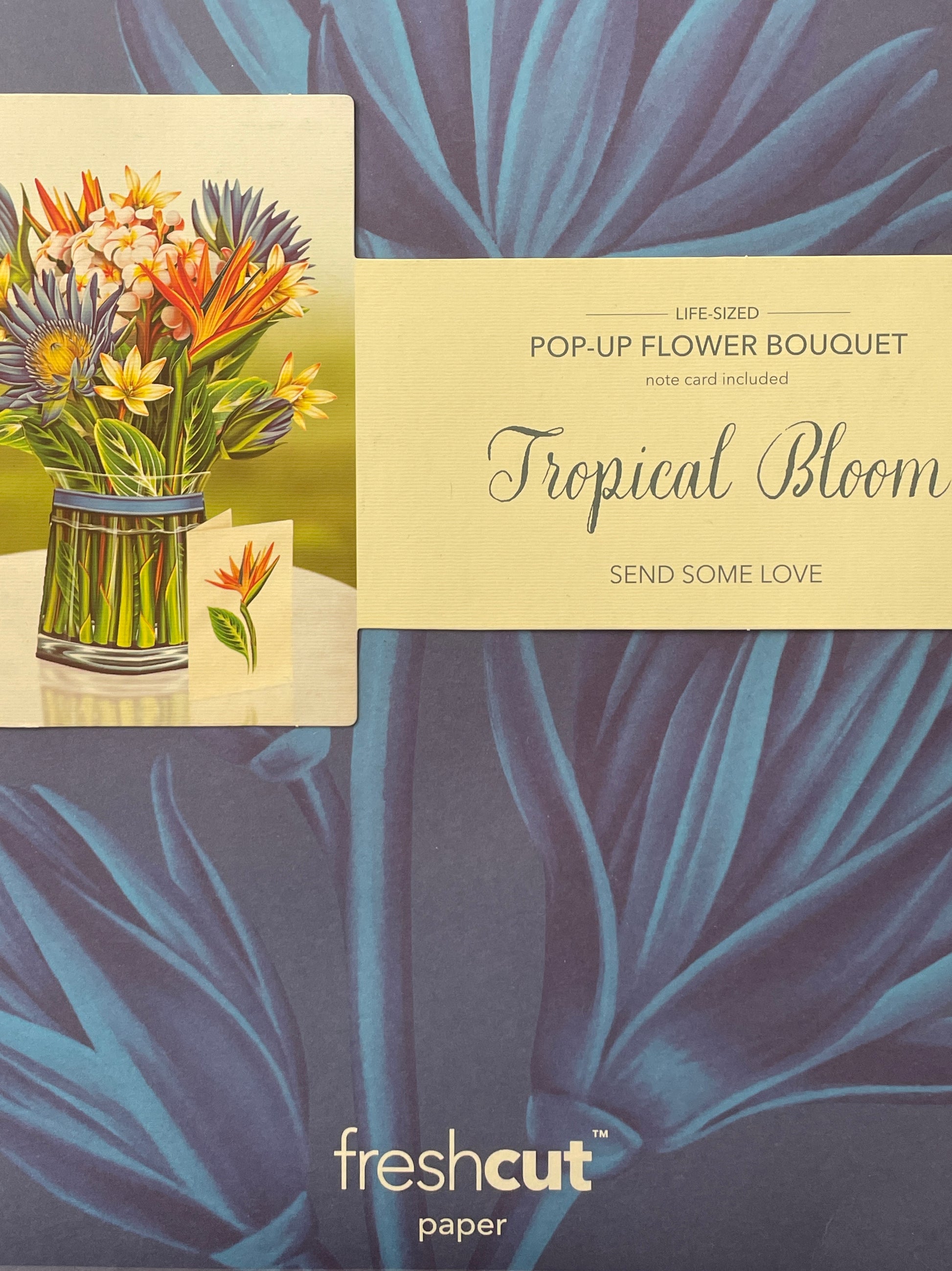 Tropical Bloom Pop Up Flower Greeting Card