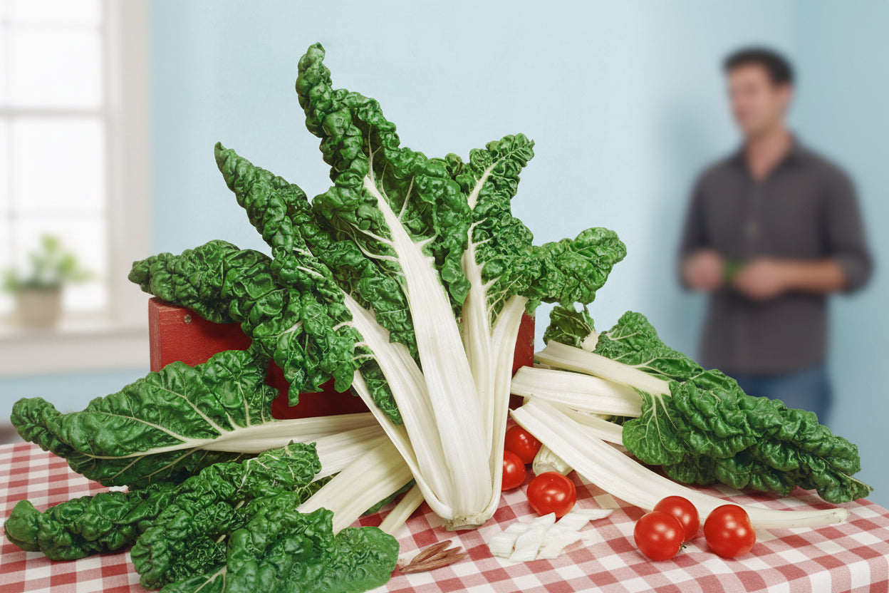 Swiss Chard Seeds Vegetable Organic Heirloom Seeds Non GMO Seeds Salad Greens Winter Spring Garden Gift Idea for Salad Lover Gardener Gift