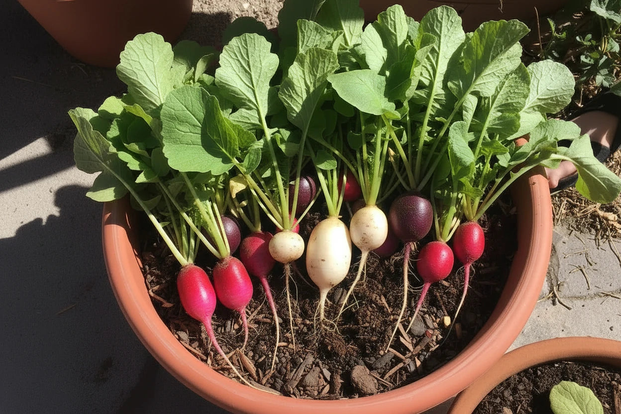 Radish Seeds Easter Egg Blend Heirloom Organic Vegetable Seeds Non GMO Organic Seeds Garden Gift Idea Spring Seeds for Gardener Veggie Lover