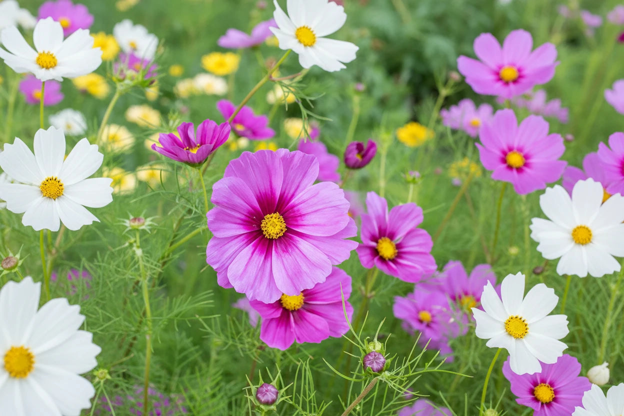 Cosmos Flower Seeds Organic Heirloom Garden Gift Idea Flower Seeds Cosmos Annual Flower Pollinator Friendly Flower Seeds Non-GMO Cosmo Seeds