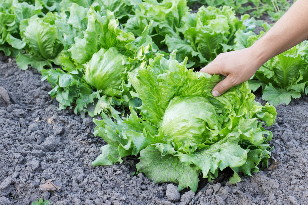 Iceberg Lettuce Seeds Organic Heirloom Salad Seeds Non GMO Vegetable Seeds Winter Garden Crop Spring Gardenening Gift Idea for Salad Lover