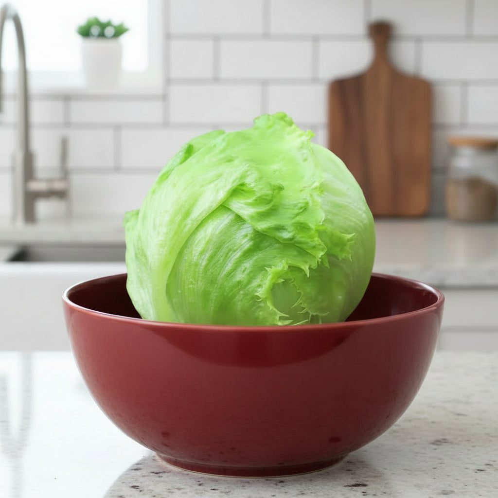 Iceberg Lettuce Seeds Organic Heirloom Salad Seeds Non GMO Vegetable Seeds Winter Garden Crop Spring Gardenening Gift Idea for Salad Lover